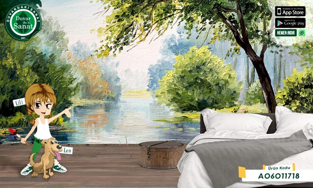 Duvardaki Sanat Eşsiz Doğa Duvar Kağıdı