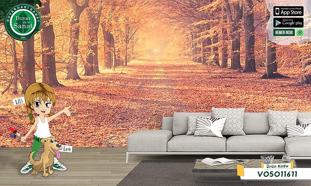 Duvardaki Sanat Sonbahar Duvar Kağıdı
