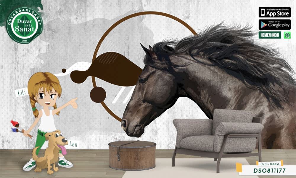 Duvardaki Sanat At ve Düşünce Duvar Kağıdı