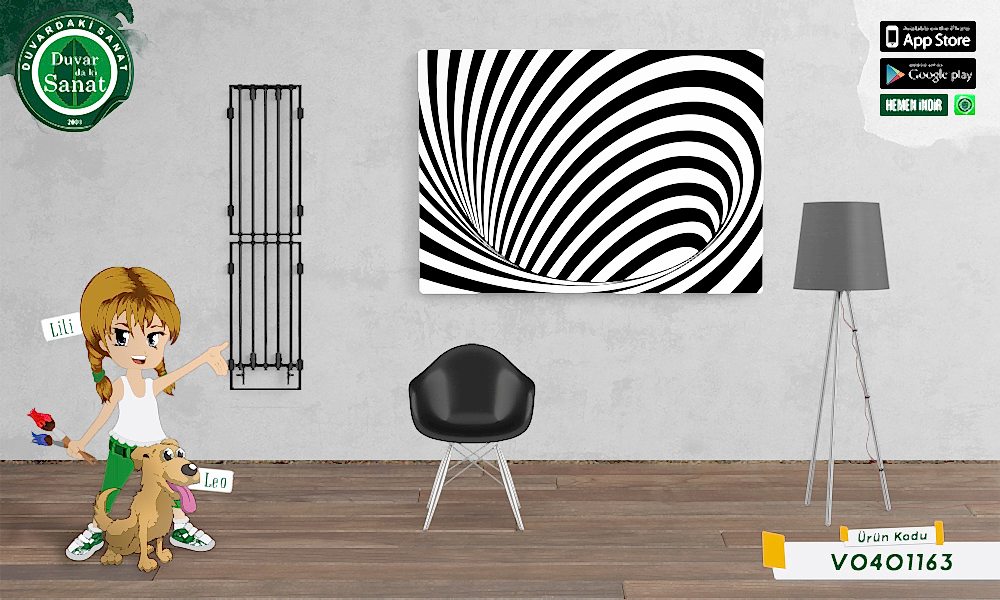 Duvardaki Sanat Büyük Boşluk 3 Boyutlu Kanvas Tablo